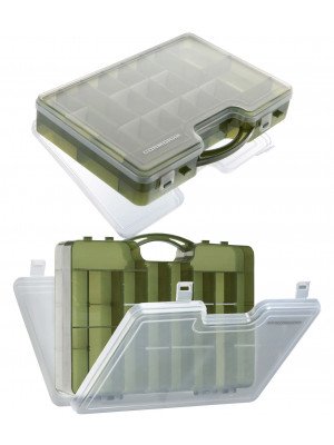 Cormoran Gerätebox Modell 10021, Kunstköder- und Allroundbox, 30 x 21 x 7cm, 2-ladig